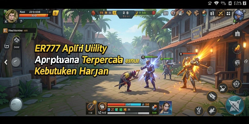 Tampilan antarmuka aplikasi ER777 yang memudahkan penggunaan.