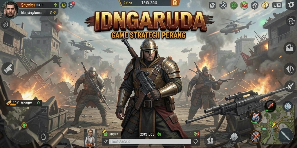 Gameplay SLG yang mendebarkan dan strategis dalam IDNGARUDA.