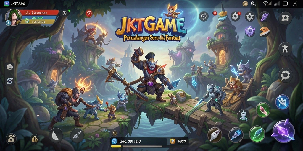 Screenshot JKTGAME menunjukkan aksi seru di dunia petualangan.