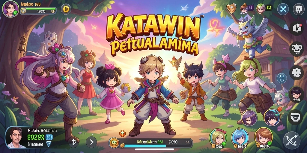Tampilan gameplay KATAWIN yang menarik dan penuh aksi