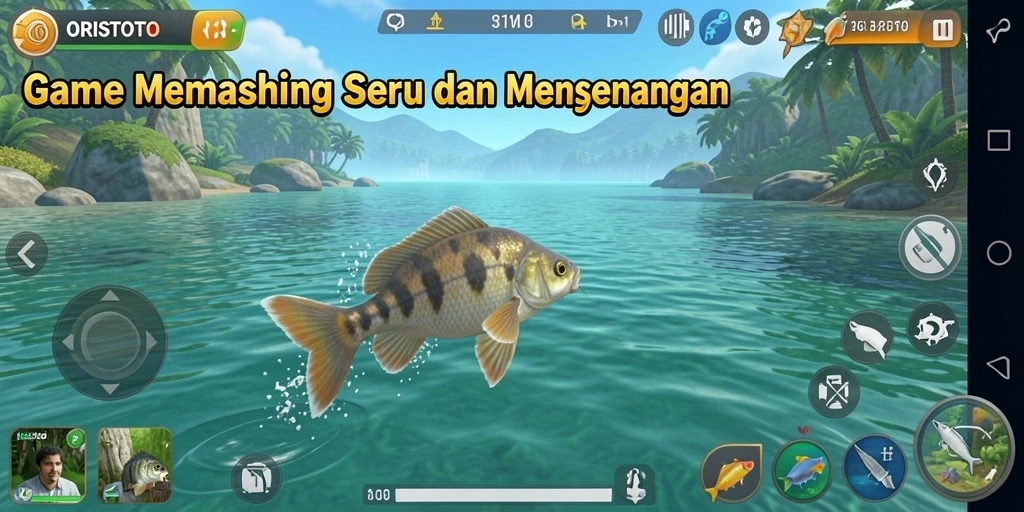 Tangkapan besar dalam gameplay seru ORISTOTO.