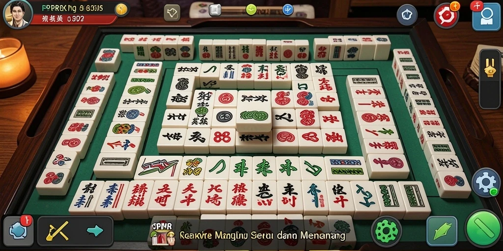 Tampilan gameplay PPRRYY menampilkan aksi Mahjong yang seru.