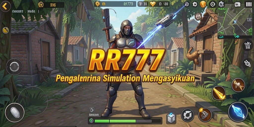 Tampilan gameplay menarik dari RR777 sebagai game Simulation.