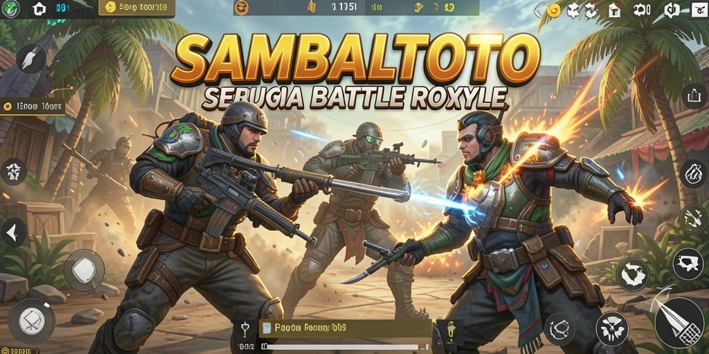 Gameplay seru dan kompetitif di SAMBALTOTO Battle Royale.